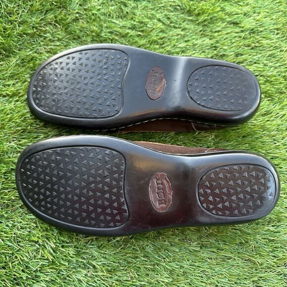 Born‎ Loafers Womens Size 7.5 Suede Leather Kilt Buckle Brown Grandmacore - Picture 5 of 7
